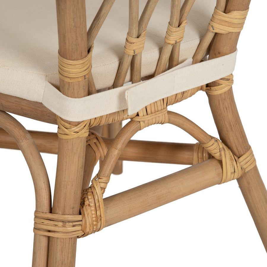 SILLA MIEL RATÁN SALÓN 58 X 59 X 78 CM