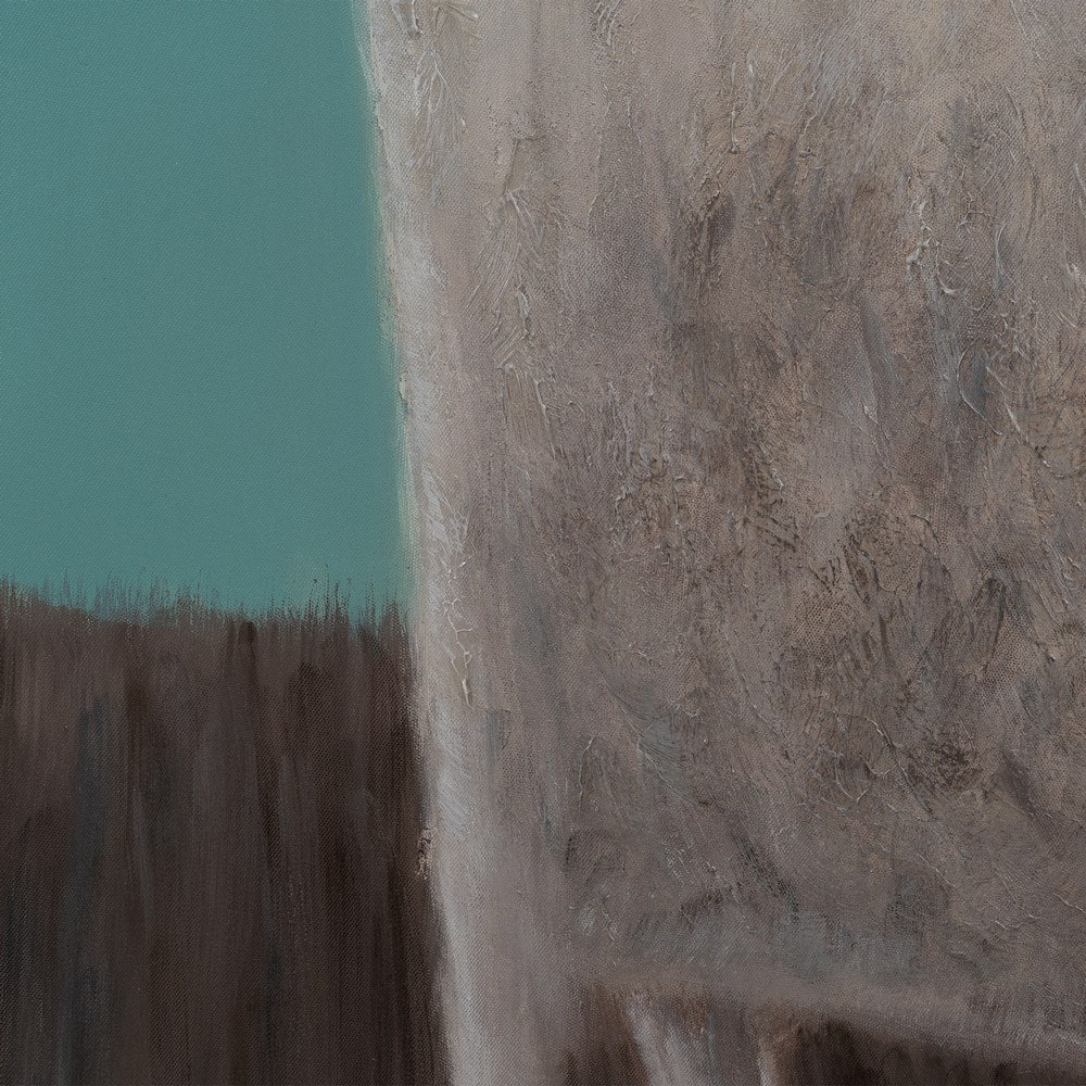 PINTURA OVEJA TURQUESA LIENZO 90 X 3,50 X 120 CM