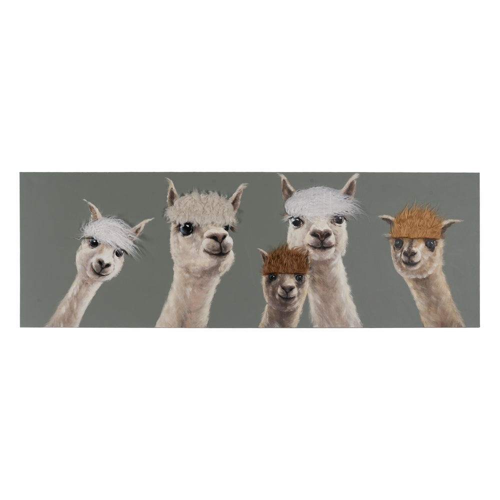 PINTURA LLAMAS LIENZO 150 X 3,50 X 50 CM