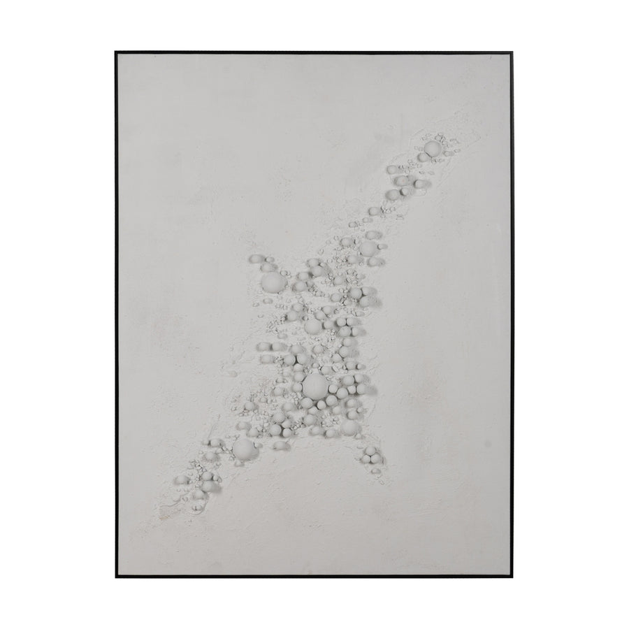 CUADRO ABSTRACTO BLANCO PS - LIENZO 90 X 120 CM