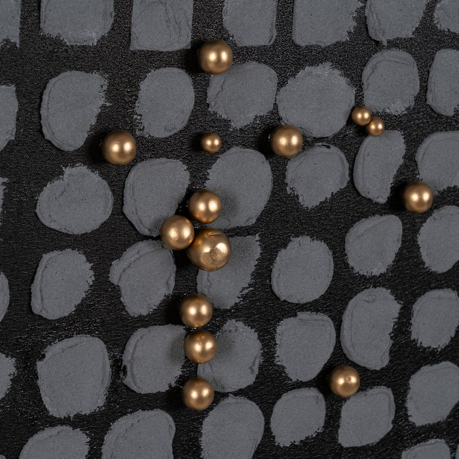CUADRO ABSTRACTO NEGRO-GRIS PS - LIENZO 90 X 120 CM