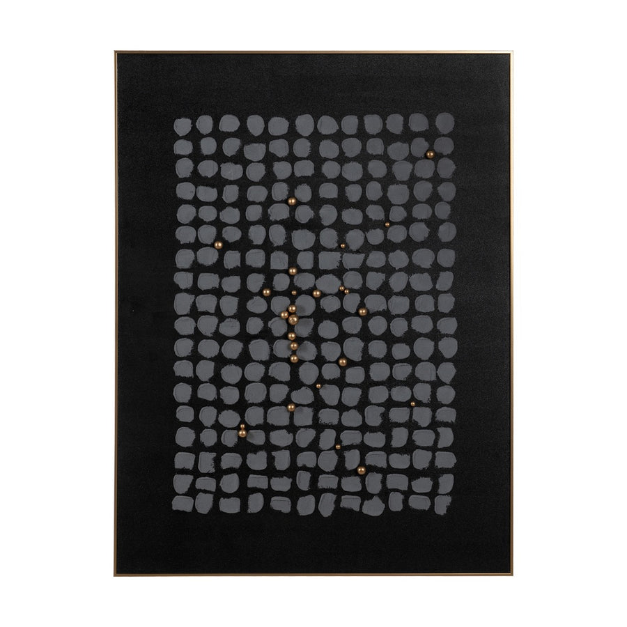 CUADRO ABSTRACTO NEGRO-GRIS PS - LIENZO 90 X 120 CM