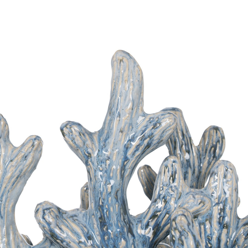 BLUE CORAL CERAMIC DECORATIVE FIGURE 43 X 21 X 30.50 CM