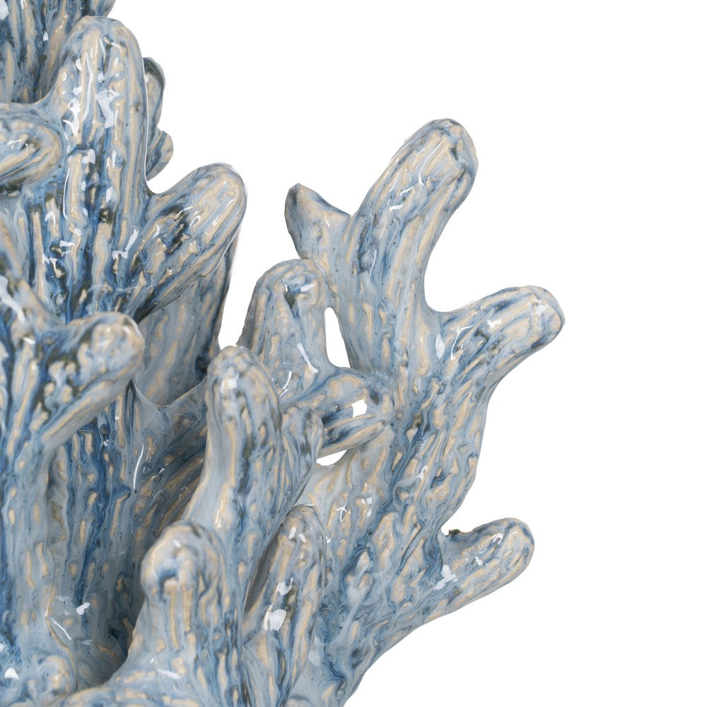 BLUE CORAL CERAMIC DECORATIVE FIGURE 43 X 21 X 30.50 CM