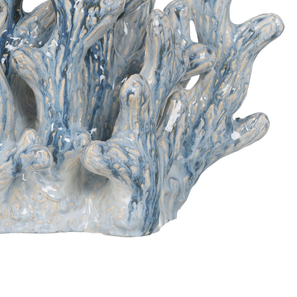 BLUE CORAL CERAMIC DECORATIVE FIGURE 43 X 21 X 30.50 CM
