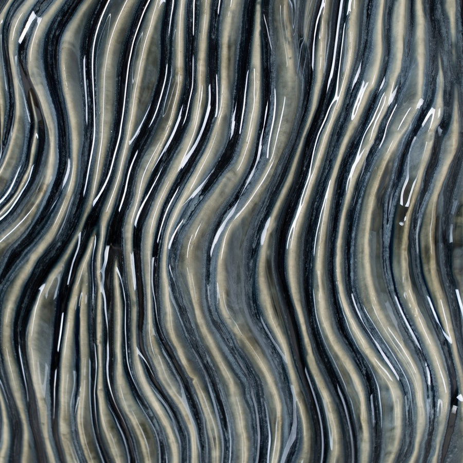 JARRÓN AZUL CERÁMICA DECORACIÓN 26 X 26 X 31,50 CM