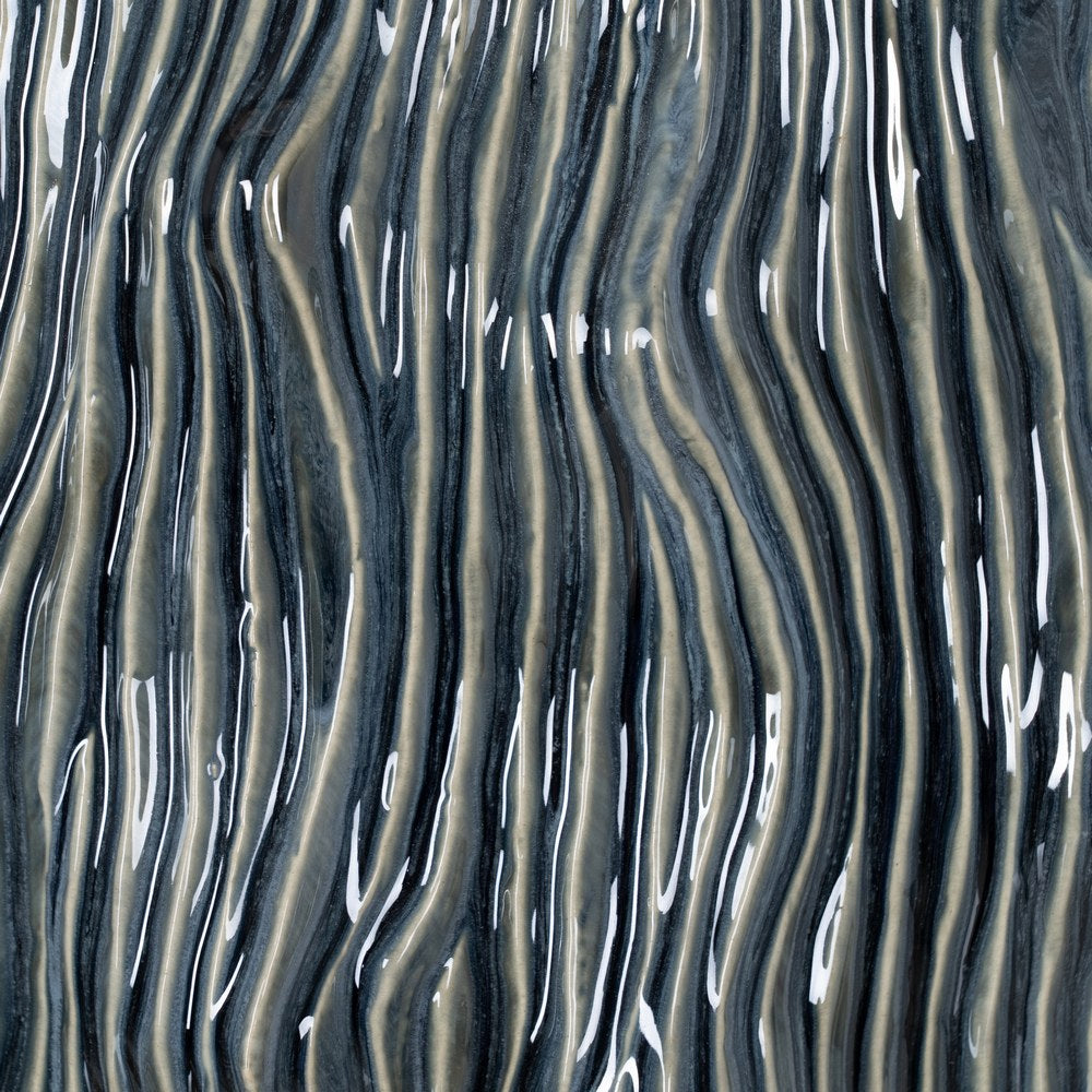 JARRÓN AZUL CERÁMICA DECORACIÓN 40 X 39 X 49,50 CM