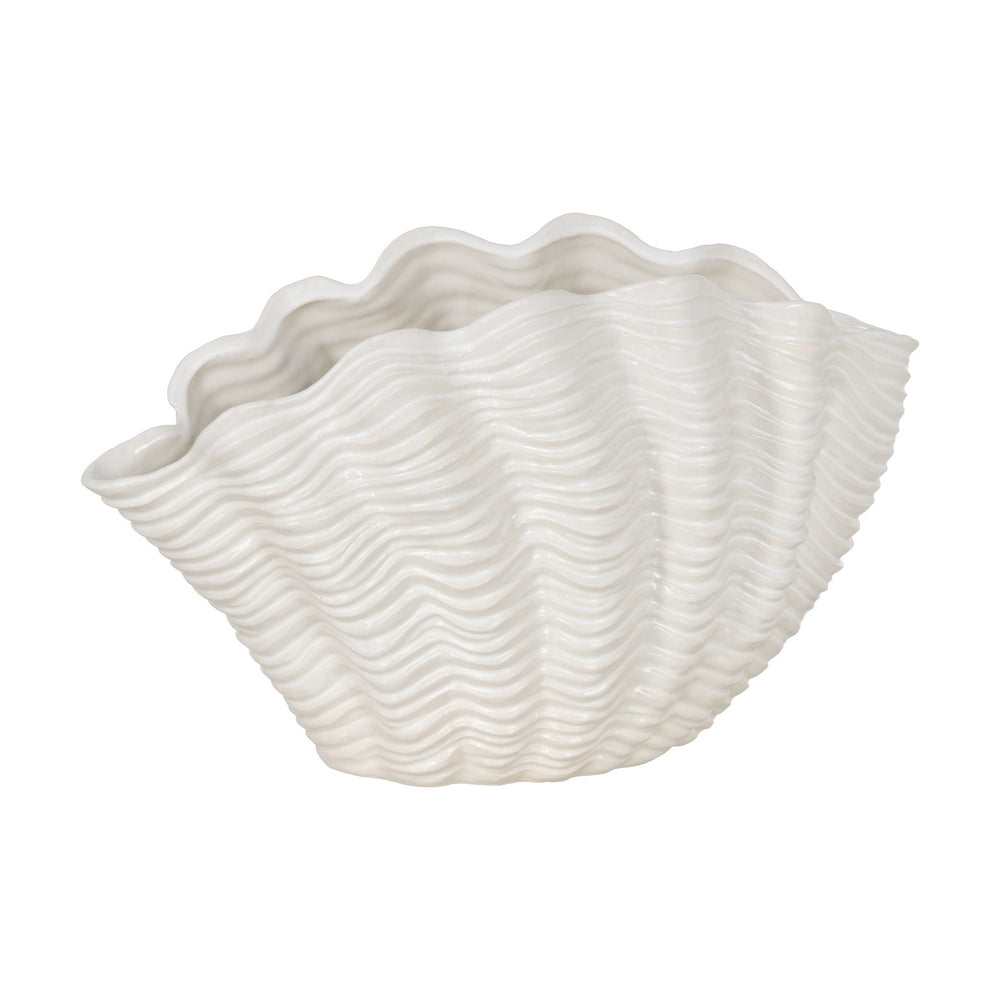 CENTRO MESA CREMA CERÁMICA DECORACIÓN 49 X 21,50 X 29 CM