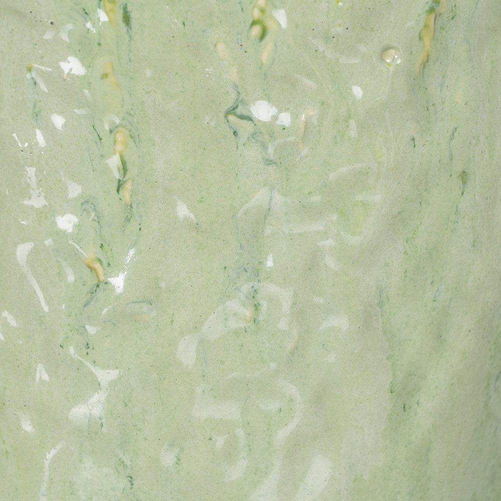 JARRÓN VERDE CERÁMICA DECORACIÓN 28,50 X 27,50 X 46,50 CM