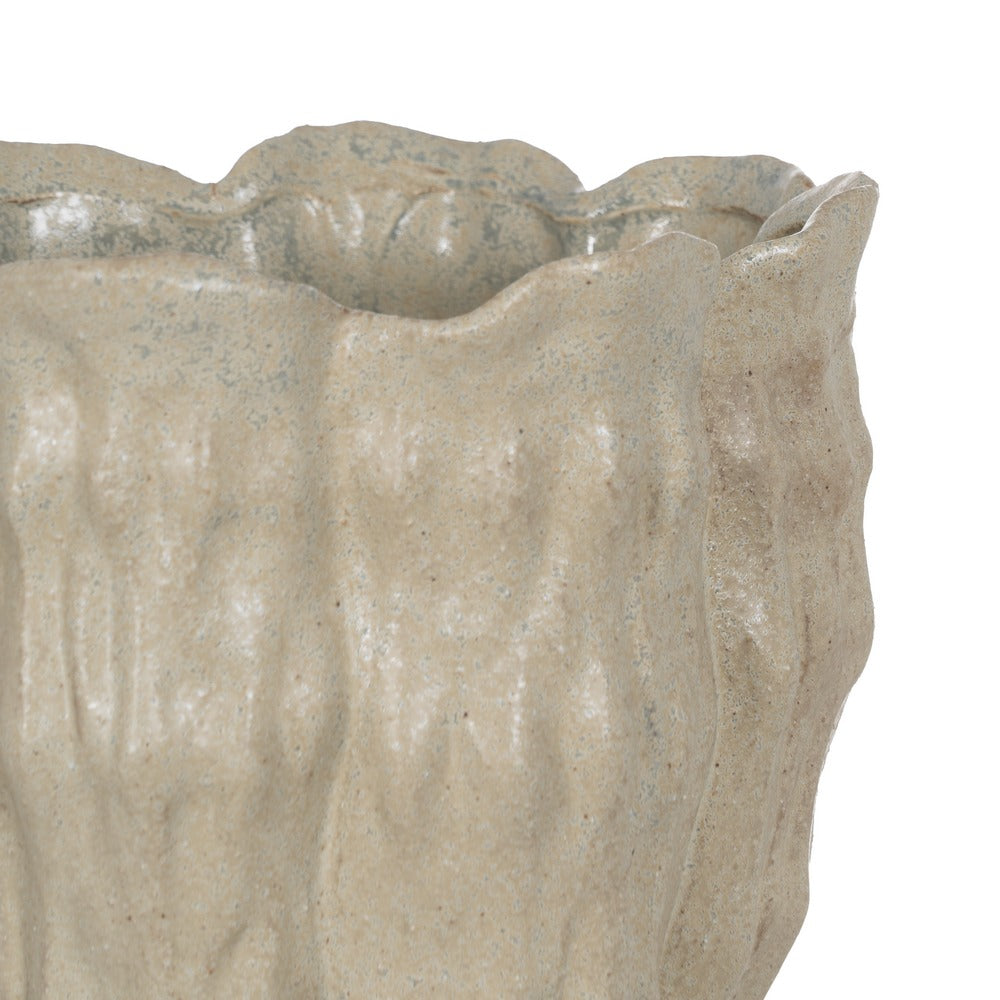 JARRÓN VERDE CERÁMICA DECORACIÓN 25,50 X 25 X 38,50 CM