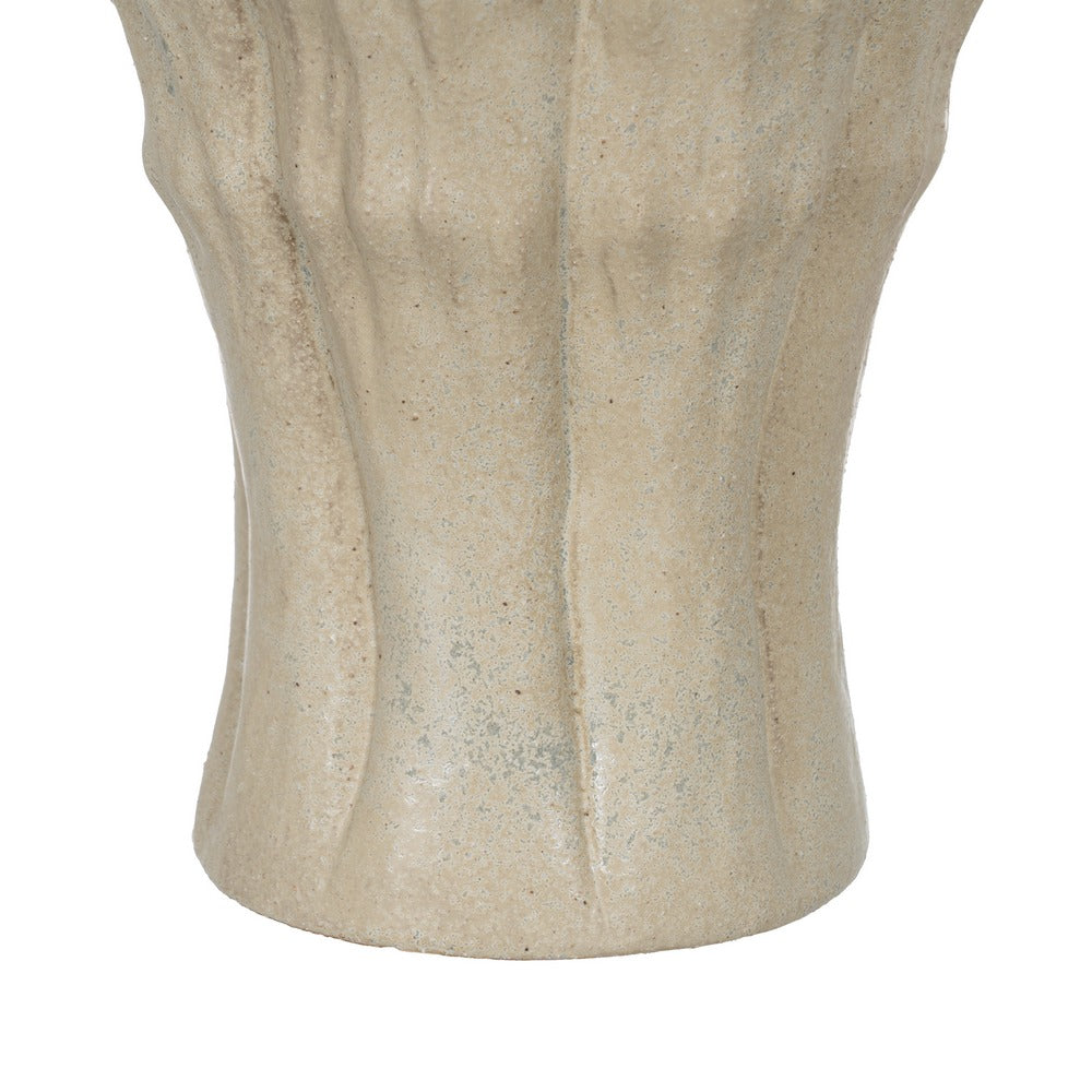 JARRÓN VERDE CERÁMICA DECORACIÓN 25,50 X 25 X 38,50 CM