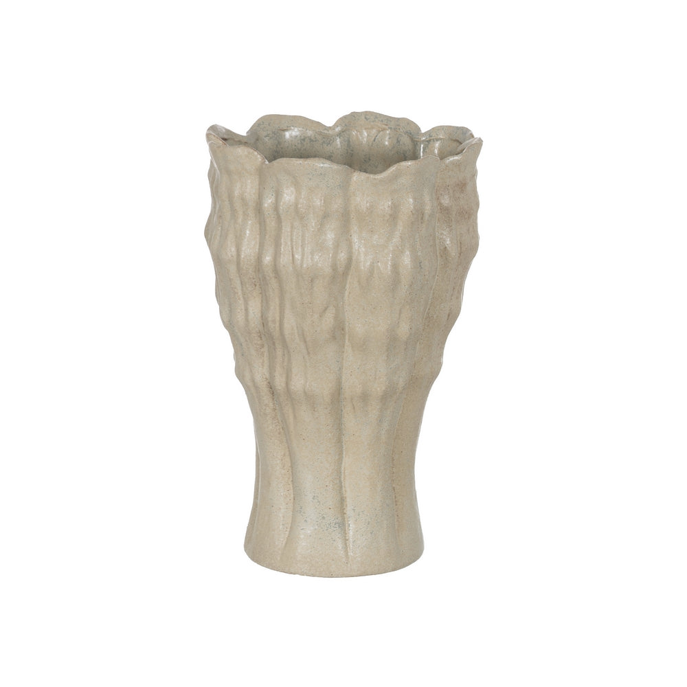 JARRÓN VERDE CERÁMICA DECORACIÓN 25,50 X 25 X 38,50 CM