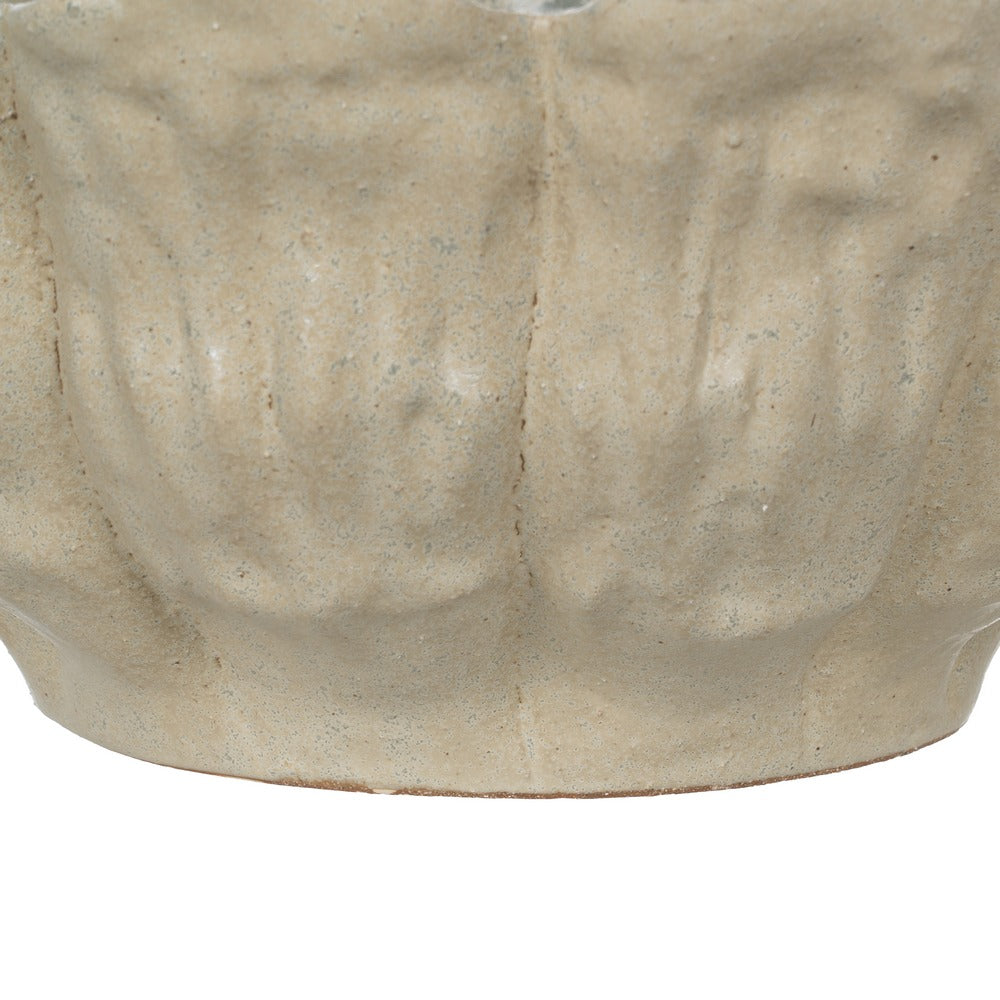 CENTERPIECE GREEN CERAMIC DECORATION 42 X 42 X 19 CM