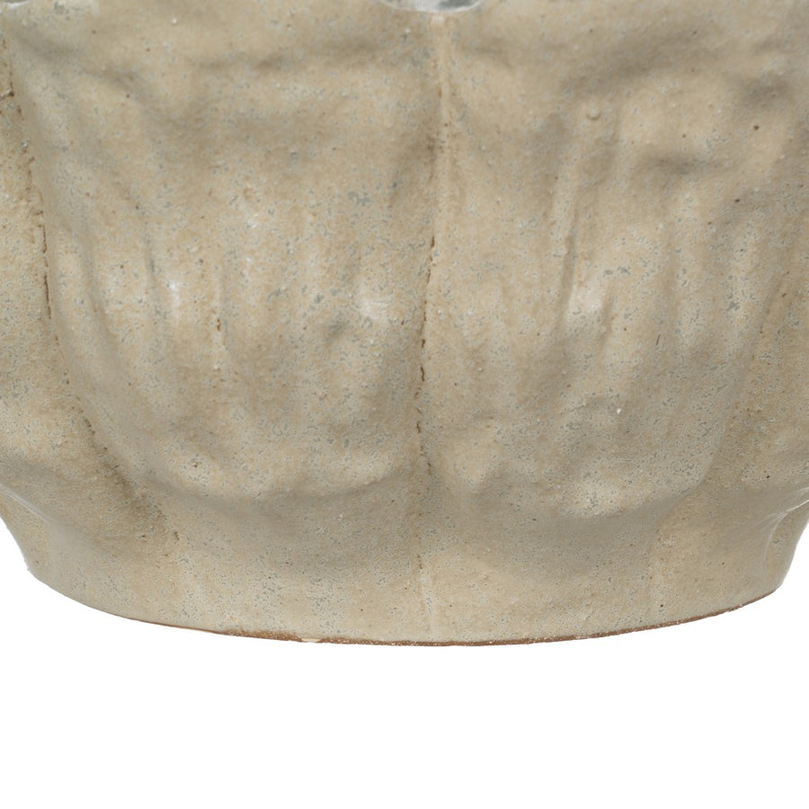 CENTERPIECE GREEN CERAMIC DECORATION 42 X 42 X 19 CM