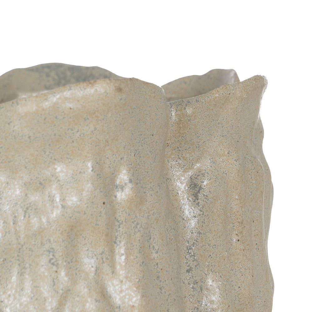GREEN CERAMIC VASE DECORATION 33.50 X 33.50 X 58 CM
