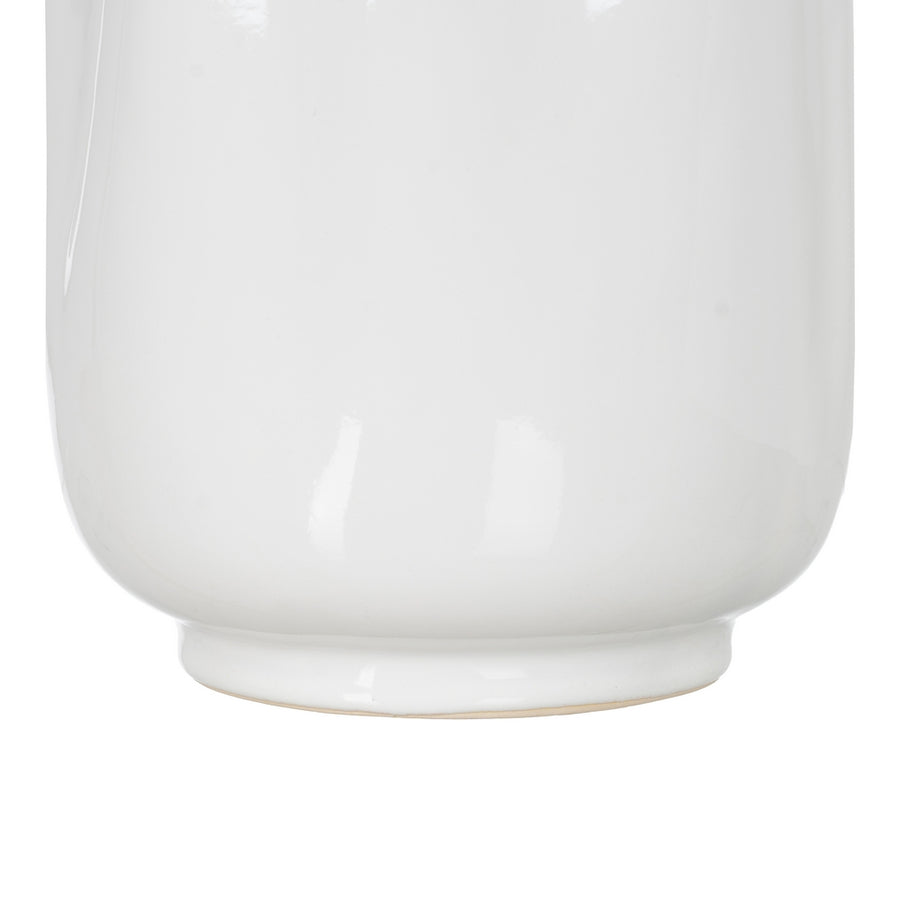 JARRÓN BLANCO CERÁMICA 19,50 X 19,50 X 56 CM