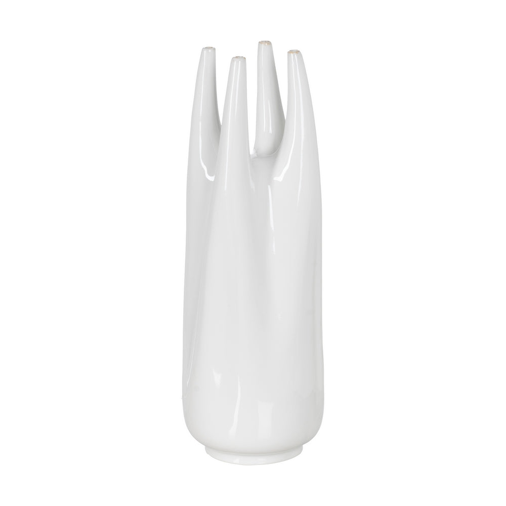 JARR�N BLANCO CER�MICA 19,50 X 19,50 X 56 CM
