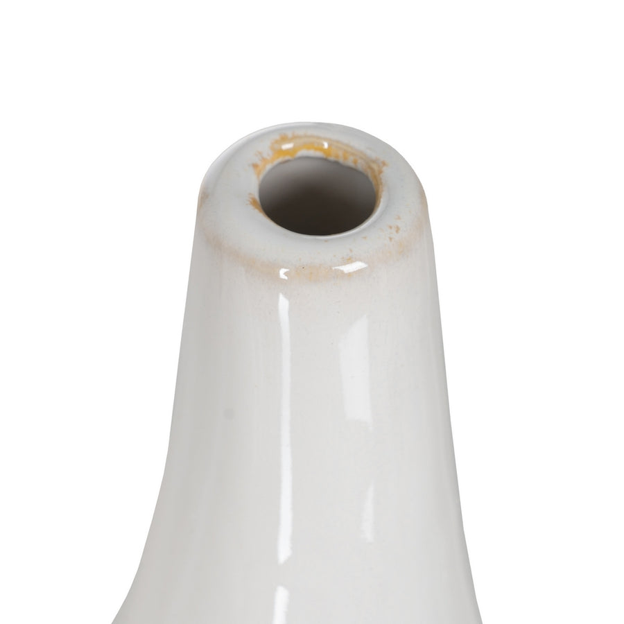 JARRÓN BLANCO CERÁMICA 47 X 16 X 25 CM