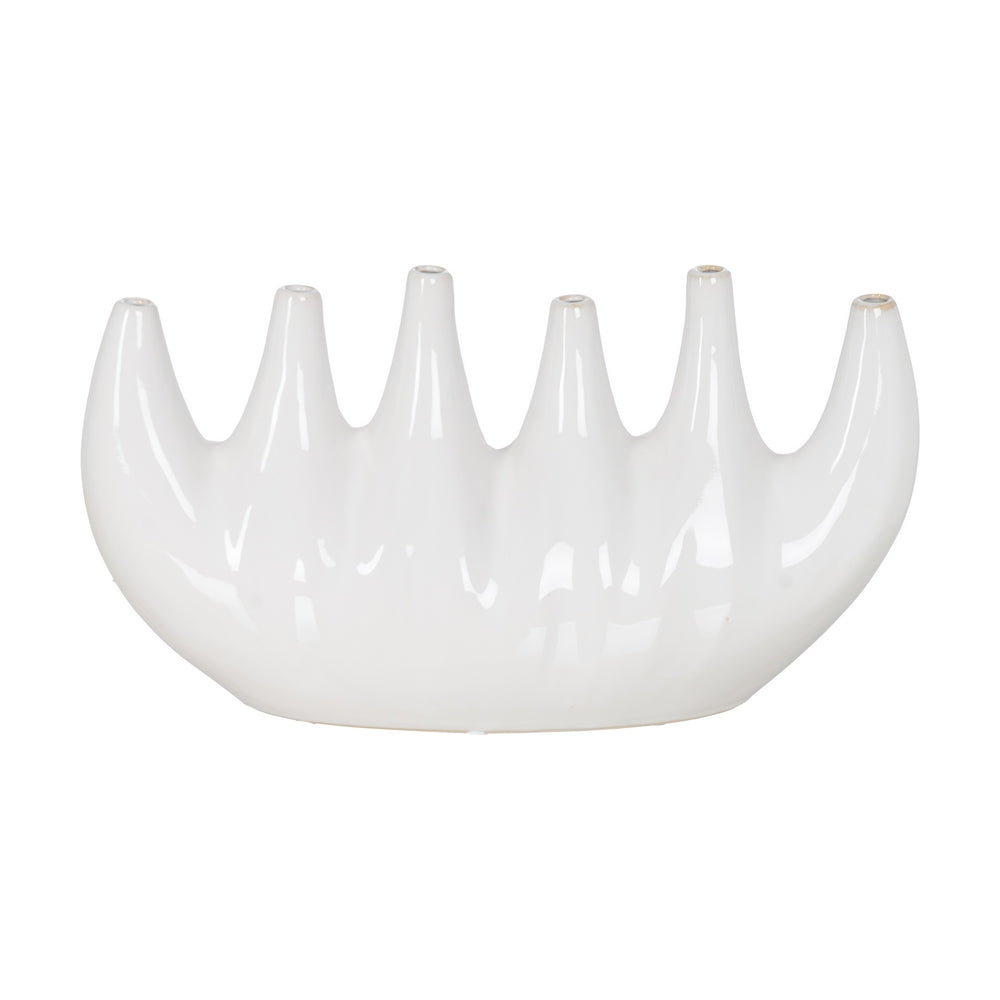 JARRÓN BLANCO CERÁMICA 47 X 16 X 25 CM