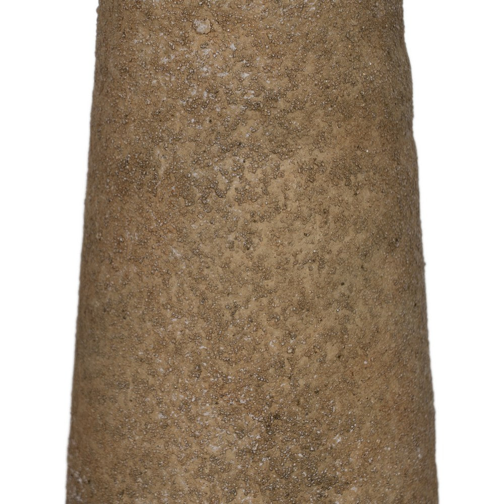 BEIGE CERAMIC DECORATIVE VASE 12.60 X 12.60 X 42 CM