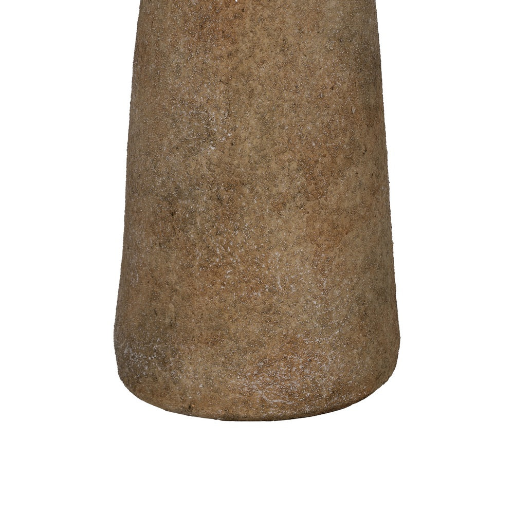 BEIGE CERAMIC DECORATIVE VASE 12.60 X 12.60 X 42 CM