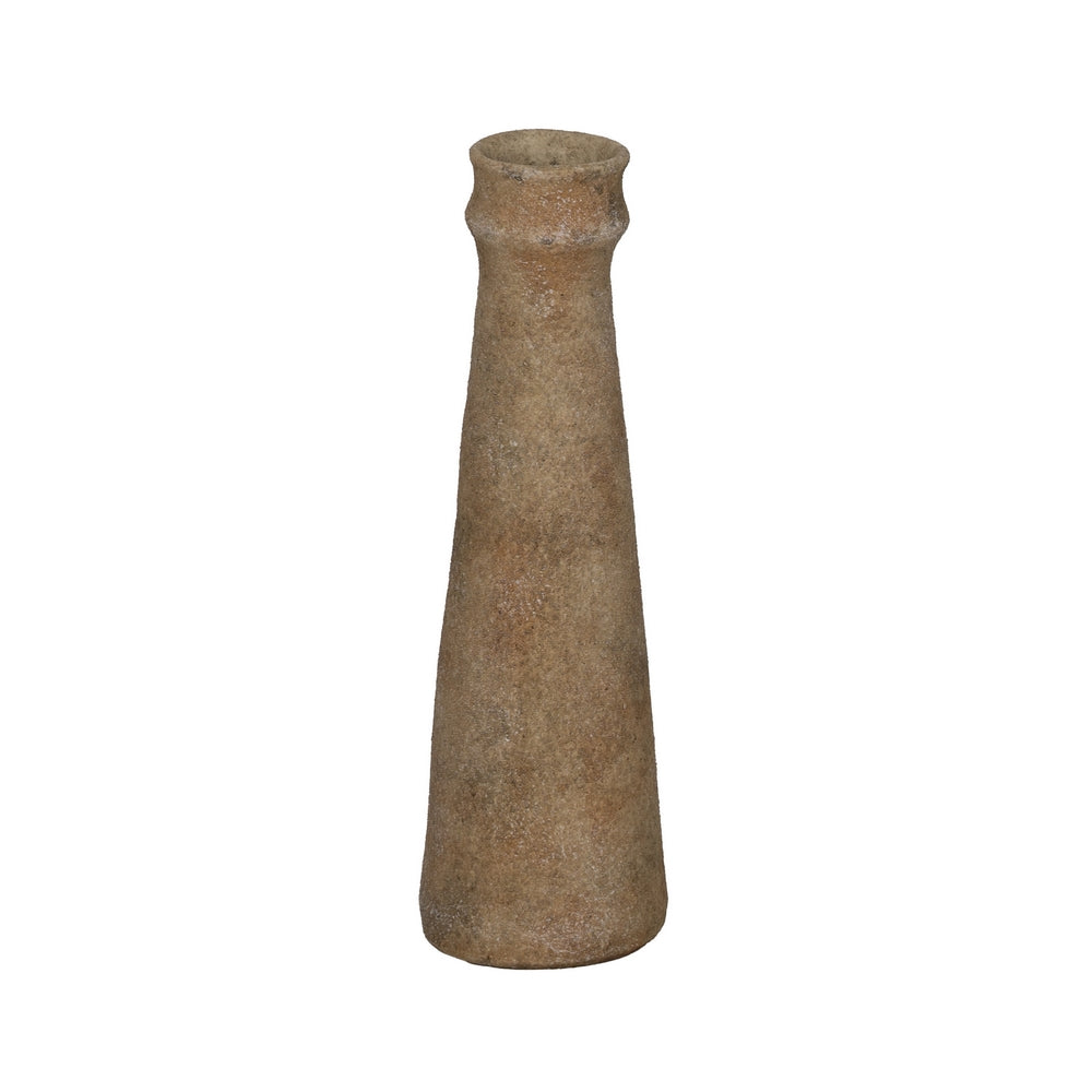 JARR�N BEIGE CER�MICA DECORACI�N 12,60 X 12,60 X 42 CM