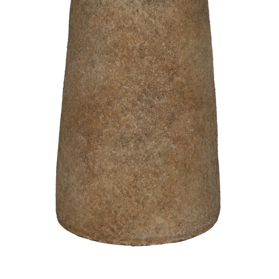 JARRÓN BEIGE CERÁMICA DECORACIÓN 14,30 X 14,30 X 50 CM