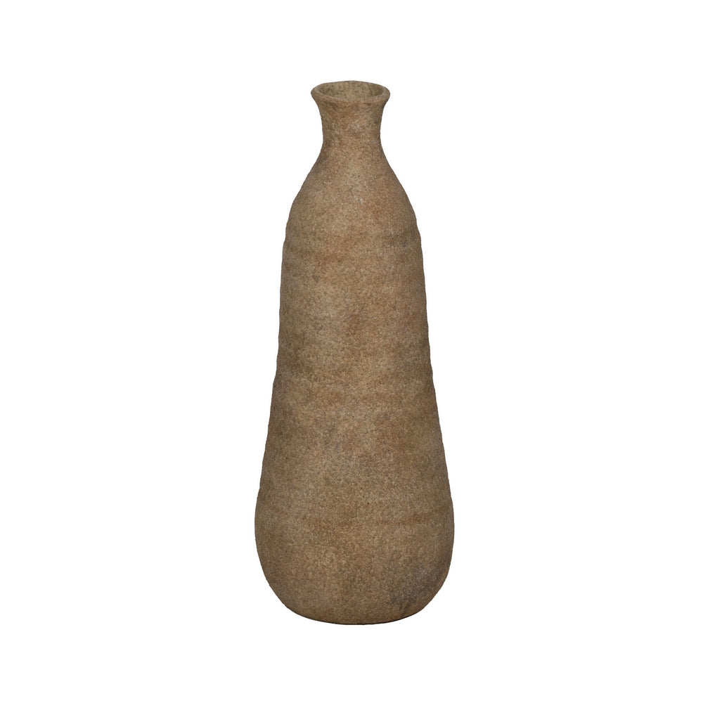 JARRÓN BEIGE CERÁMICA DECORACIÓN 21 X 21 X 51 CM