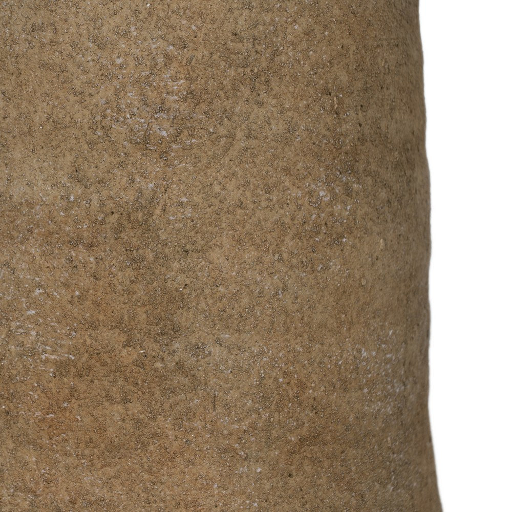JARRÓN BEIGE CERÁMICA DECORACIÓN 26,50 X 26,50 X 68 CM