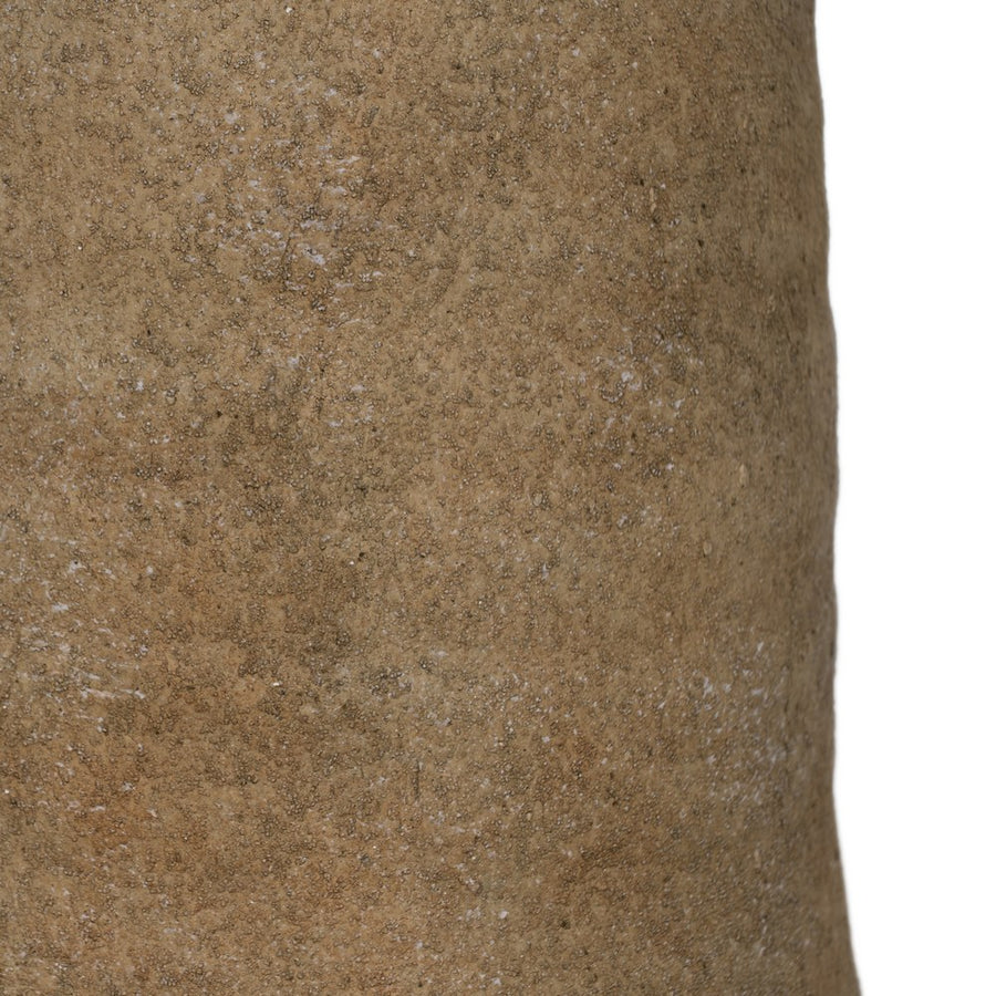JARRÓN BEIGE CERÁMICA DECORACIÓN 26,50 X 26,50 X 68 CM