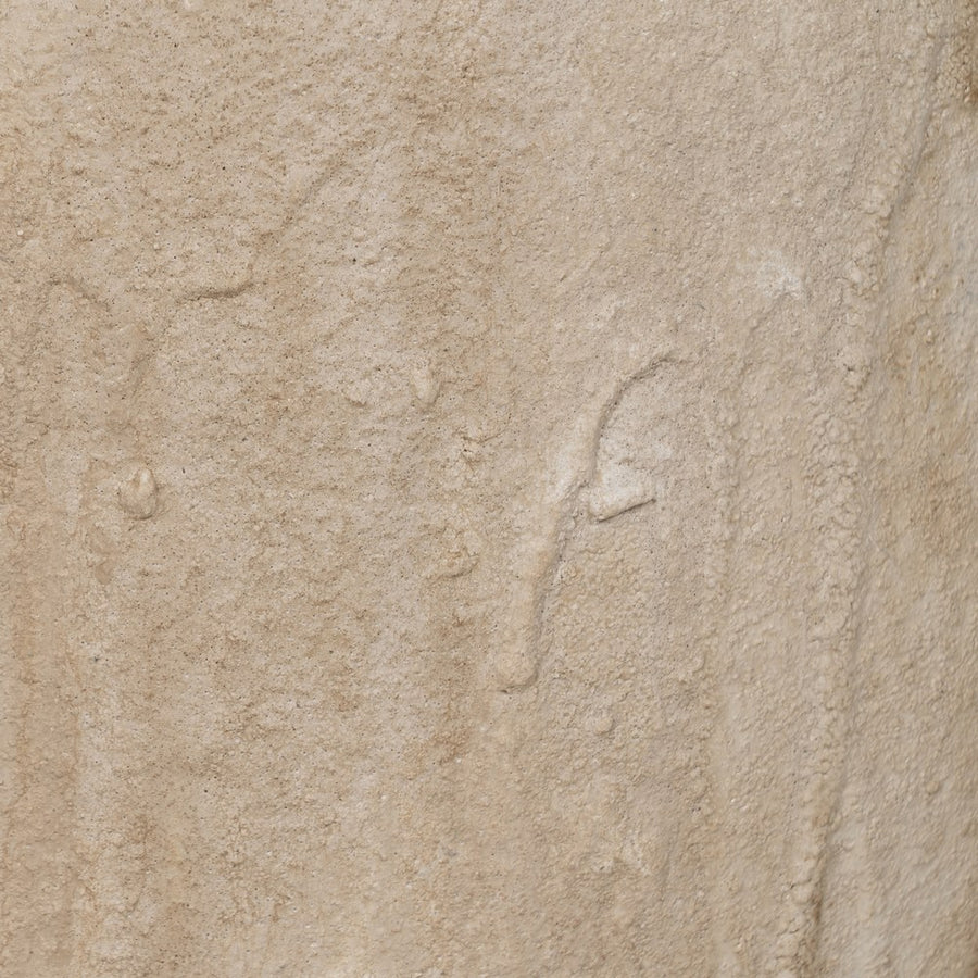 JARRÓN BEIGE CERÁMICA DECORACIÓN 42,50 X 42,50 X 58 CM