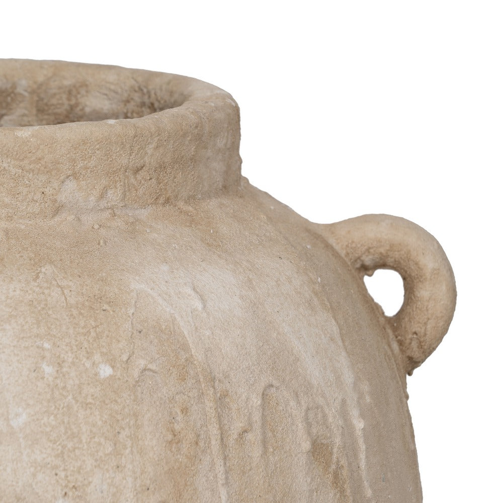 JARRÓN BEIGE CERÁMICA DECORACIÓN 48 X 44,50 X 58 CM