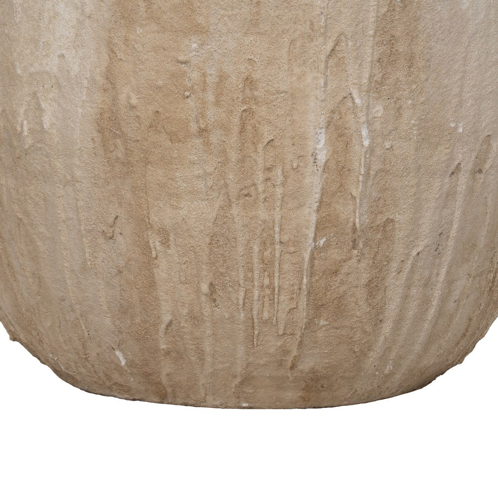 JARRÓN BEIGE CERÁMICA DECORACIÓN 48 X 44,50 X 58 CM