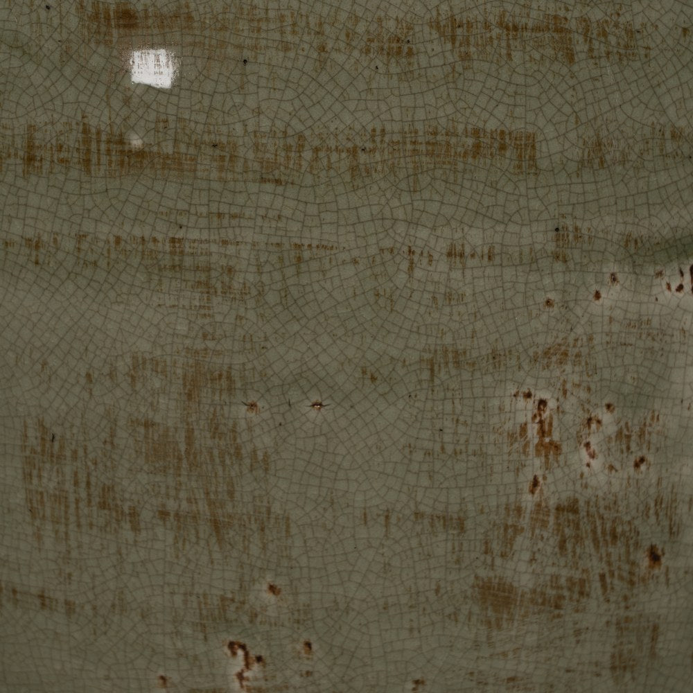 GREEN CERAMIC DECORATIVE VASE 26.50 X 26.50 X 41 CM