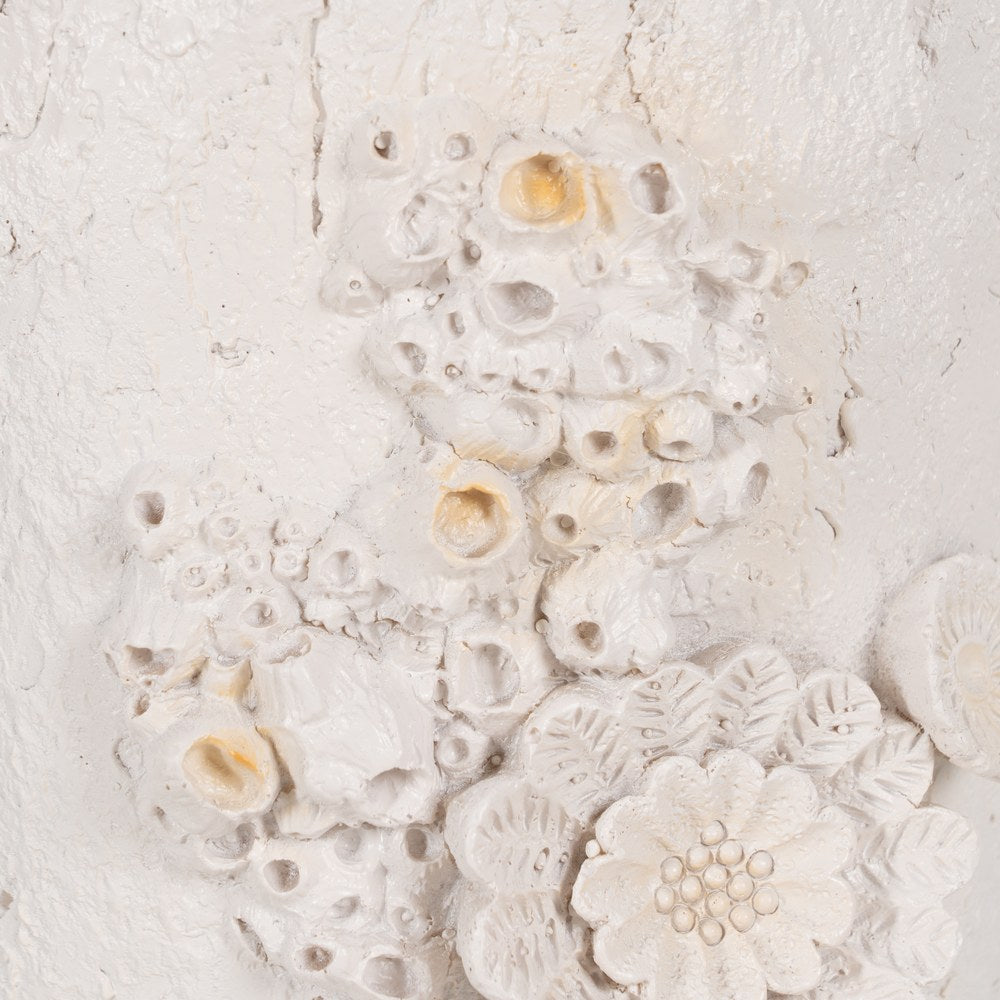 JARRÓN CORALES POLIRESINA DECORACIÓN 25 X 25 X 47,50 CM