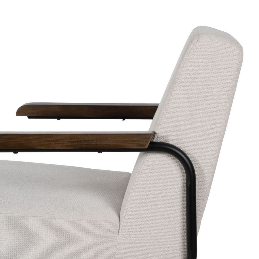 SILLÓN BEIGE METAL-TEJIDO 61 X 70 X 85 CM