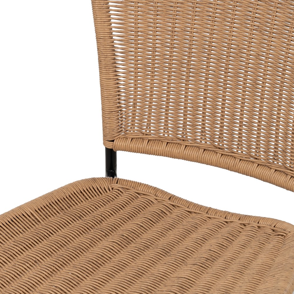NATURAL CHAIR PE-STEEL LIVING ROOM 48 X 57 X 87 CM