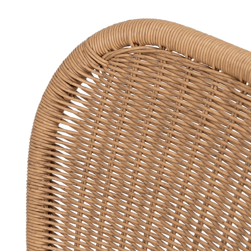 NATURAL CHAIR PE-STEEL LIVING ROOM 48 X 57 X 87 CM