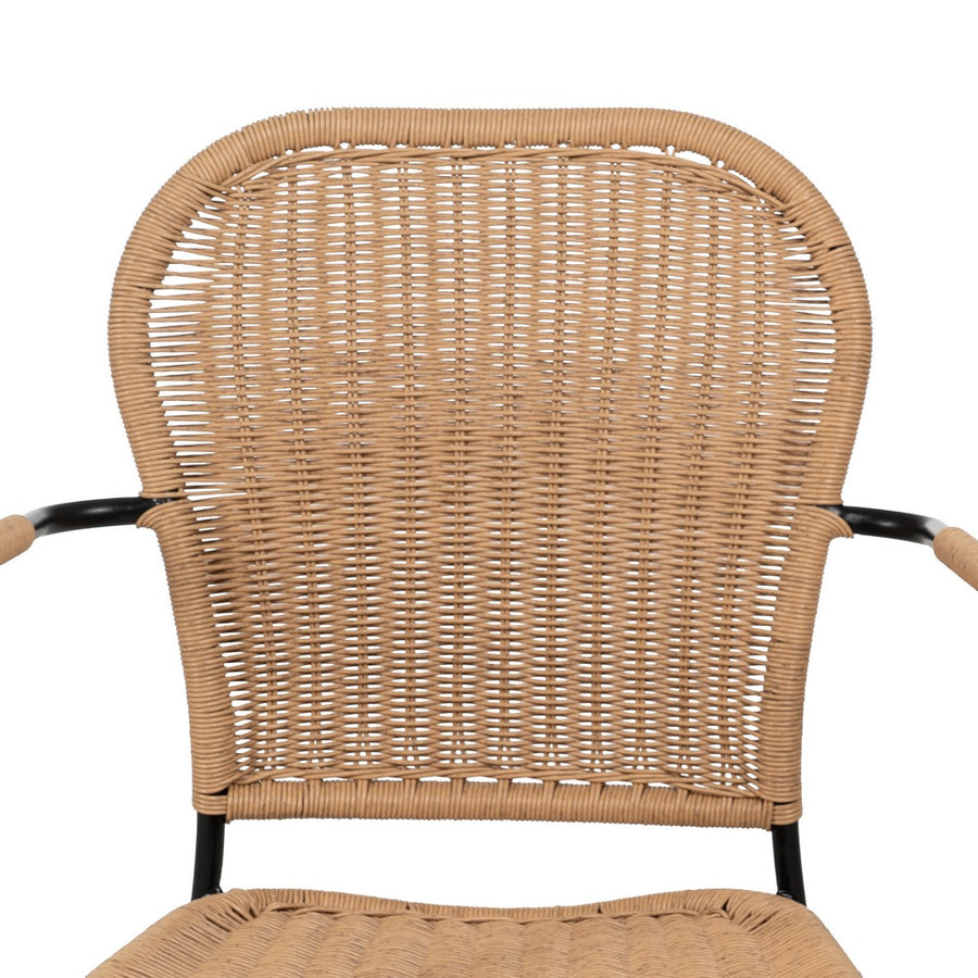 SILLA NATURAL PE-ACERO SALÓN 57 X 57 X 87 CM