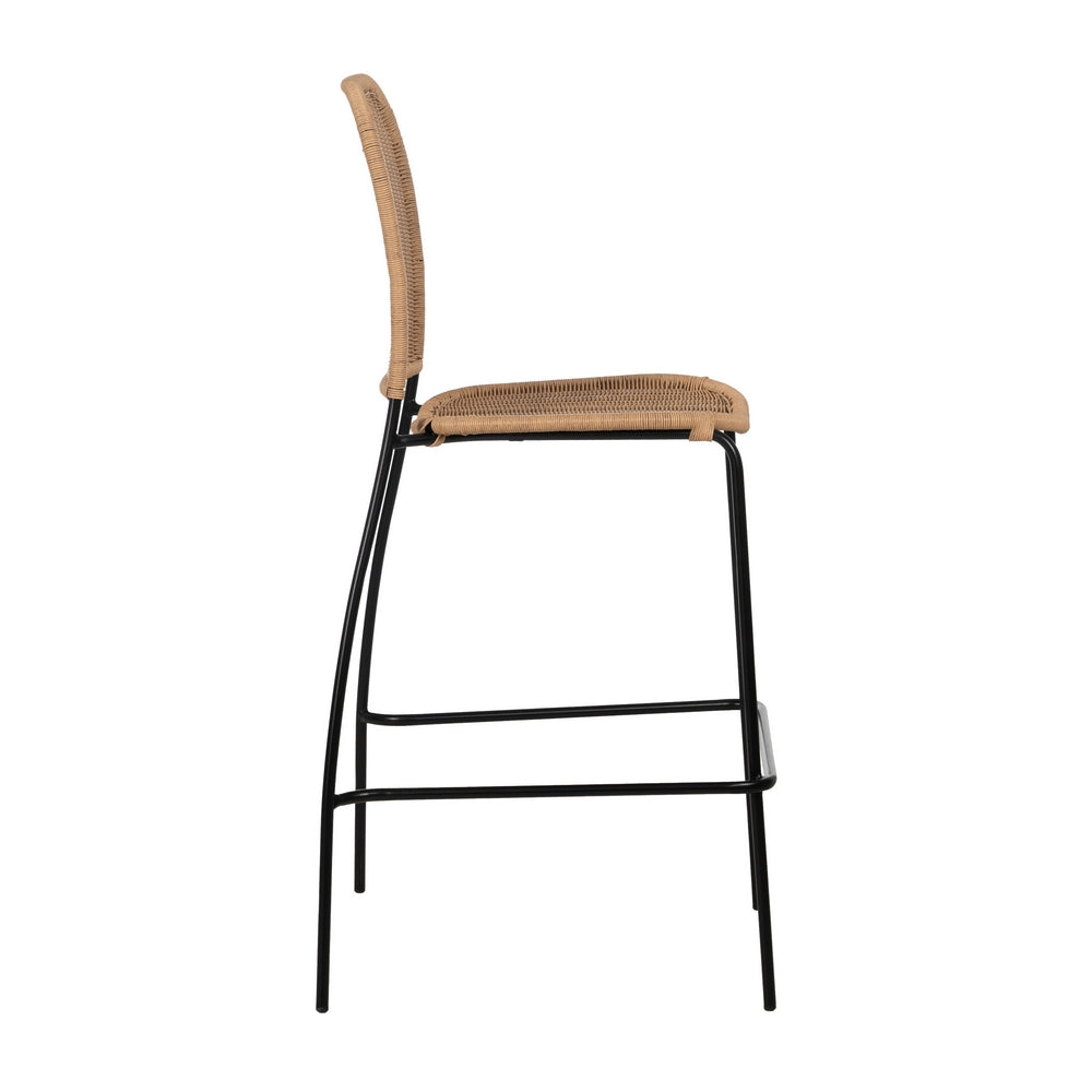 NATURAL STOOL PE-STEEL LIVING ROOM 59 X 59 X 116.50 CM