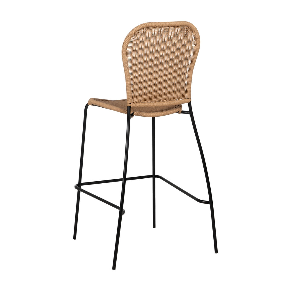 NATURAL STOOL PE-STEEL LIVING ROOM 59 X 59 X 116.50 CM