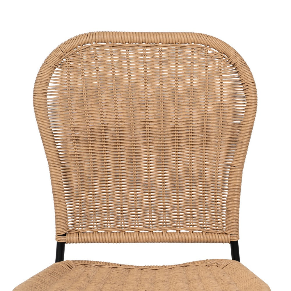 NATURAL STOOL PE-STEEL LIVING ROOM 59 X 59 X 116.50 CM