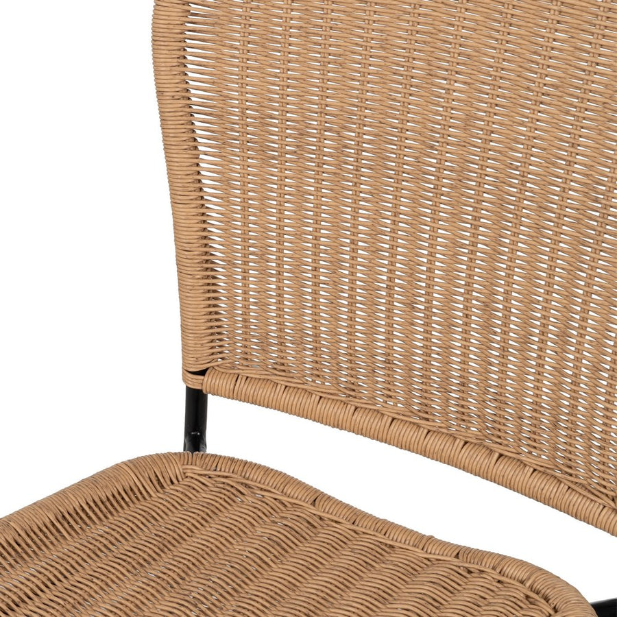 TABURETE NATURAL PE-ACERO SALÓN 59 X 59 X 116,50 CM