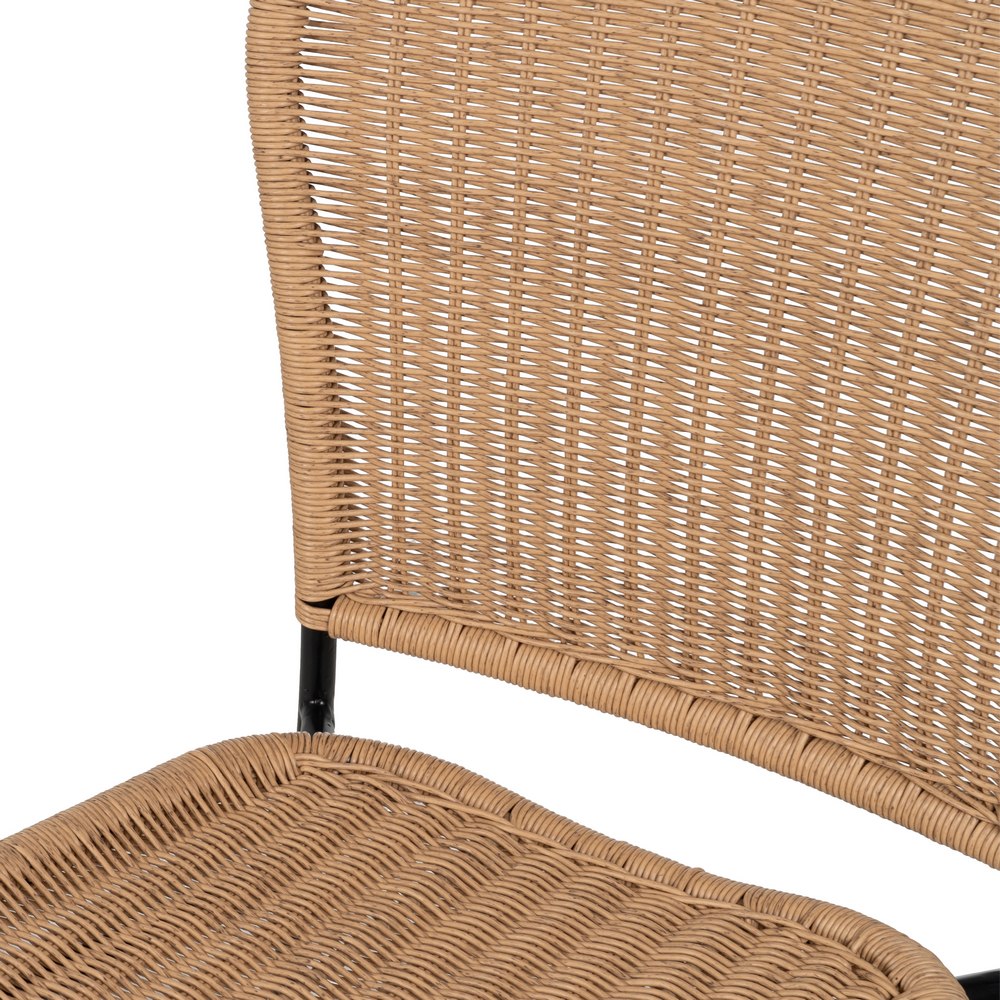 NATURAL STOOL PE-STEEL LIVING ROOM 59 X 59 X 116.50 CM