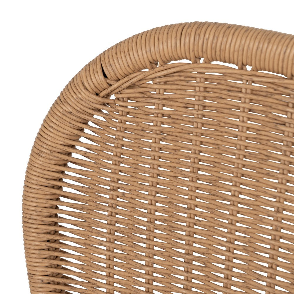 NATURAL STOOL PE-STEEL LIVING ROOM 59 X 59 X 116.50 CM