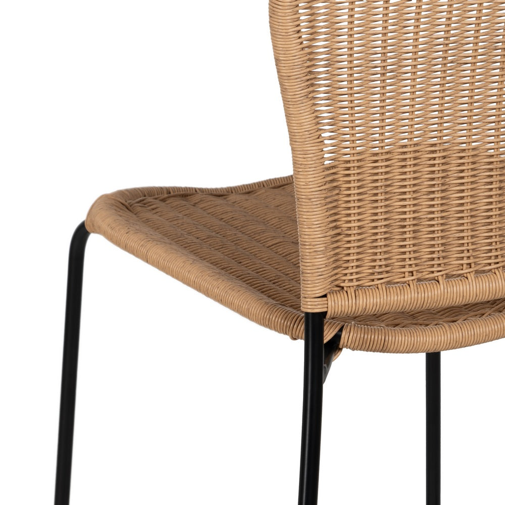 NATURAL STOOL PE-STEEL LIVING ROOM 59 X 59 X 116.50 CM
