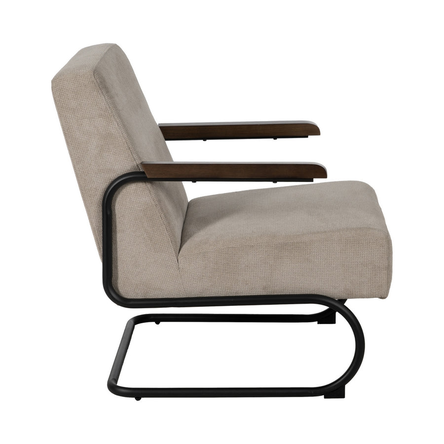 SILLÓN TAUPE METAL-TEJIDO 61 X 70 X 85 CM