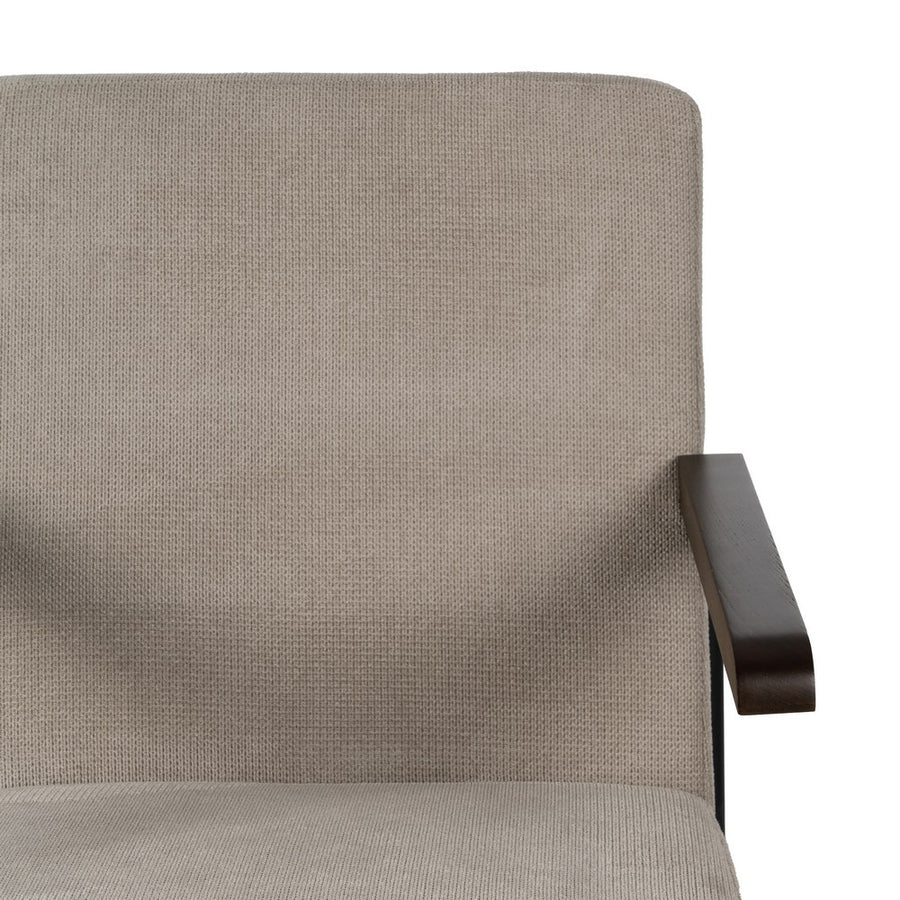 SILLÓN TAUPE METAL-TEJIDO 61 X 70 X 85 CM