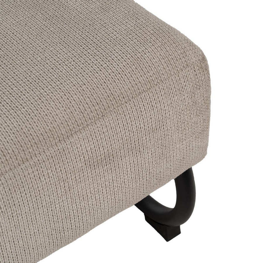 SILLÓN TAUPE METAL-TEJIDO 61 X 70 X 85 CM