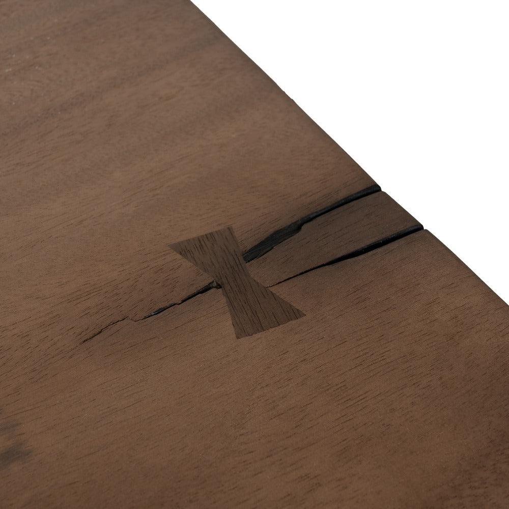 WOOD-METAL DINING TABLE LIVING ROOM 300 X 90 X 77 CM